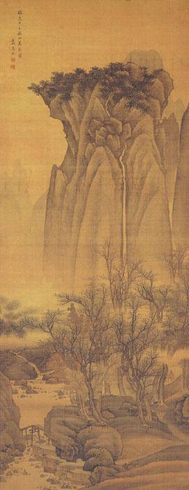 秋山万木图