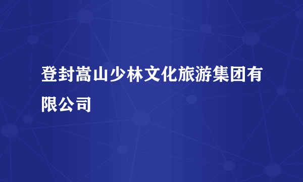 登封嵩山少林文化旅游集团有限公司