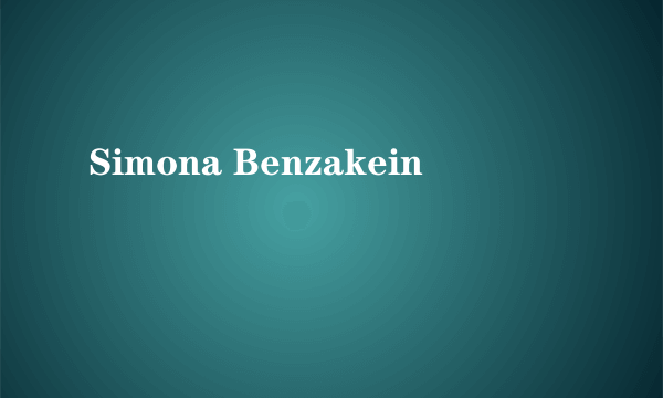 Simona Benzakein