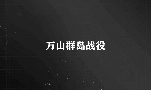 万山群岛战役