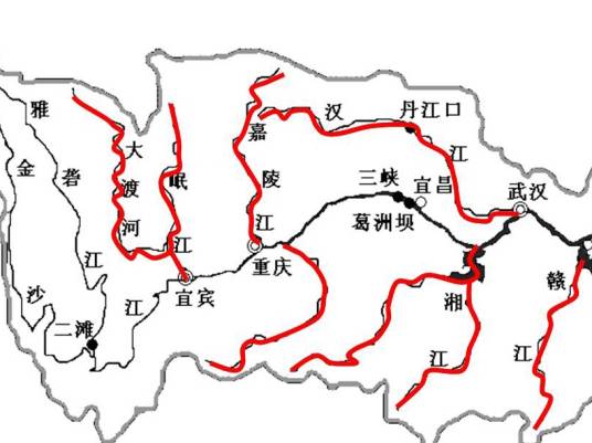 倒钩状水系型
