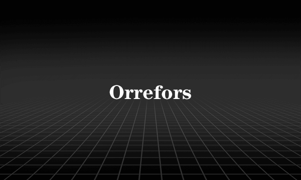 Orrefors