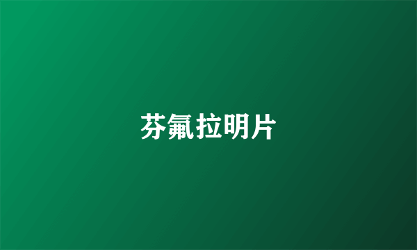 芬氟拉明片