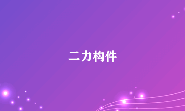 二力构件