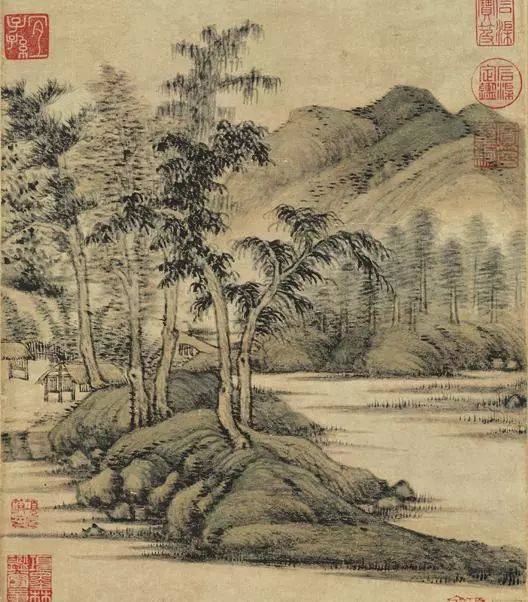 水竹居图（元代画家倪瓒创作绘画作品）