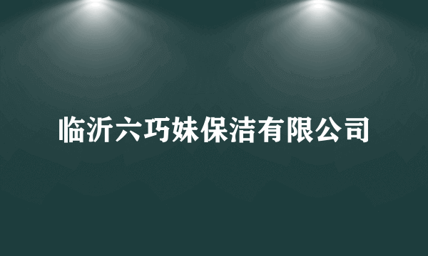 临沂六巧妹保洁有限公司