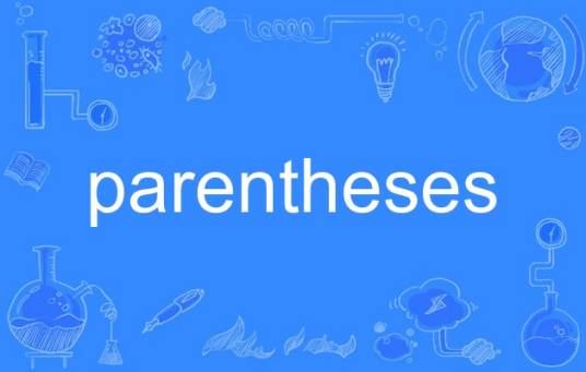 parentheses