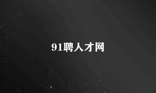 91聘人才网