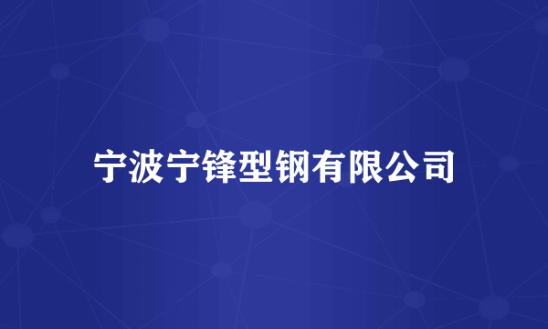 宁波宁锋型钢有限公司