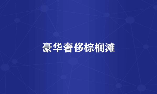 豪华奢侈棕榈滩