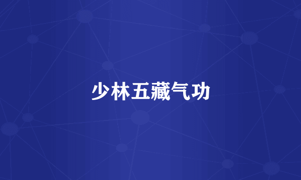 少林五藏气功