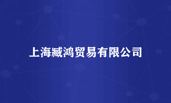 上海臧鸿贸易有限公司