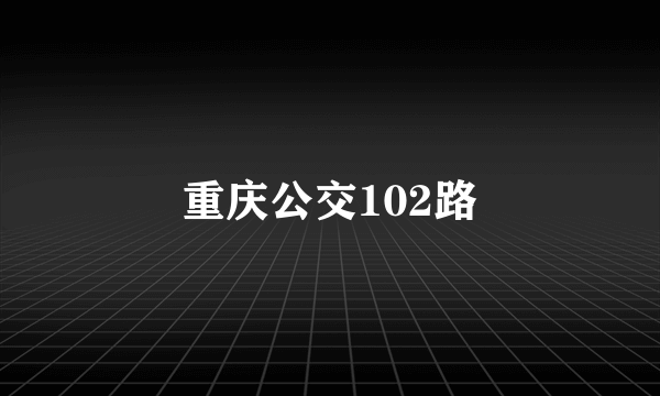 重庆公交102路