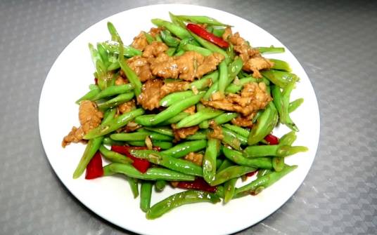 豆角炒肉