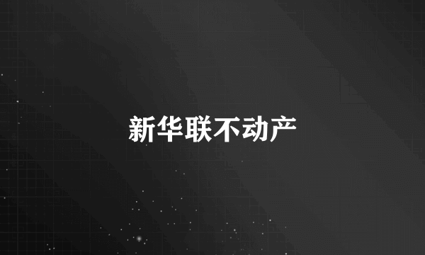 新华联不动产