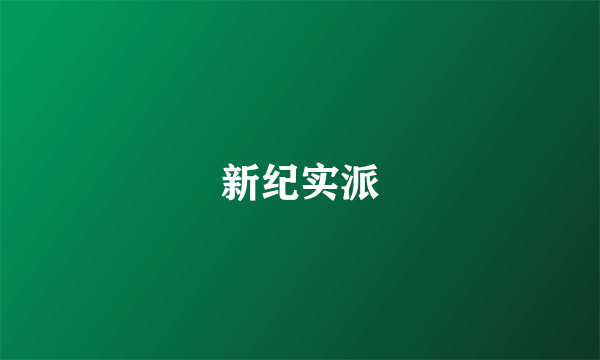 新纪实派