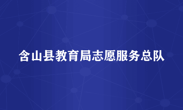含山县教育局志愿服务总队