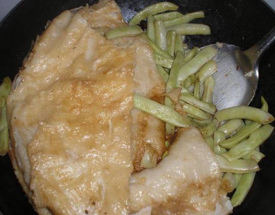 豆角烀饼