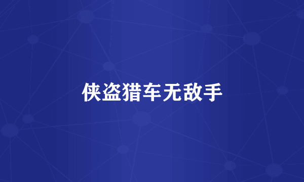 侠盗猎车无敌手