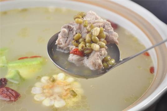 绿豆排骨汤