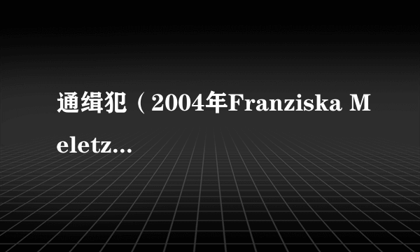通缉犯（2004年Franziska Meletzky执导的电影）