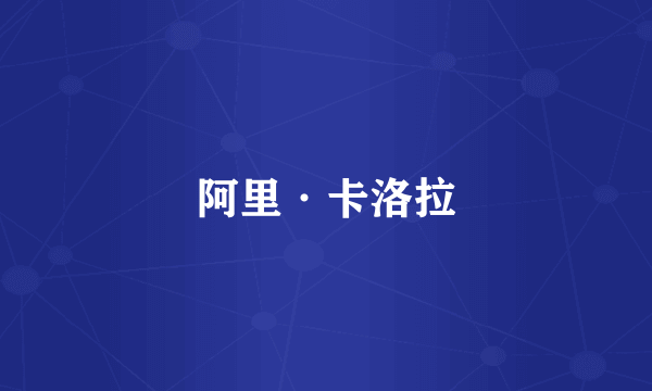 阿里·卡洛拉