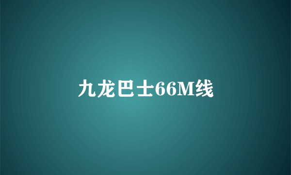 九龙巴士66M线