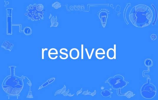 resolved