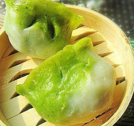 翡翠白菜蒸饺