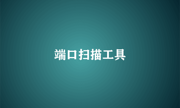 端口扫描工具
