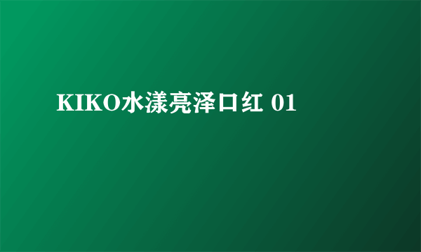 KIKO水漾亮泽口红 01