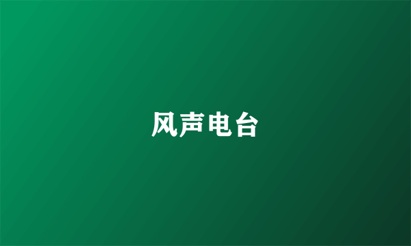 风声电台