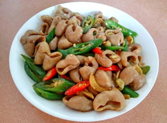 尖椒炒肥肠