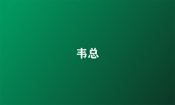 韦总