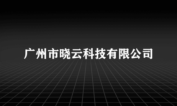 广州市晓云科技有限公司