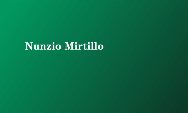 Nunzio Mirtillo
