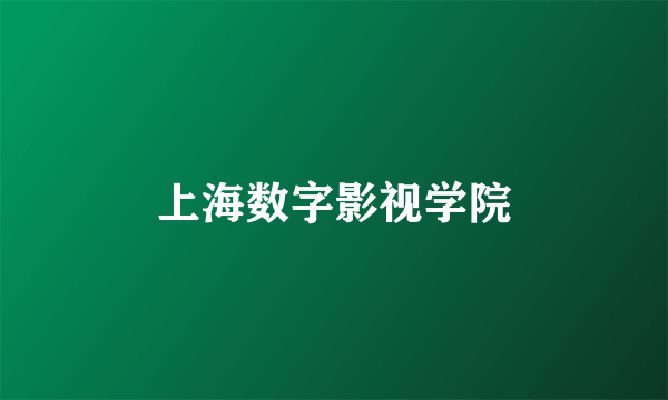 上海数字影视学院