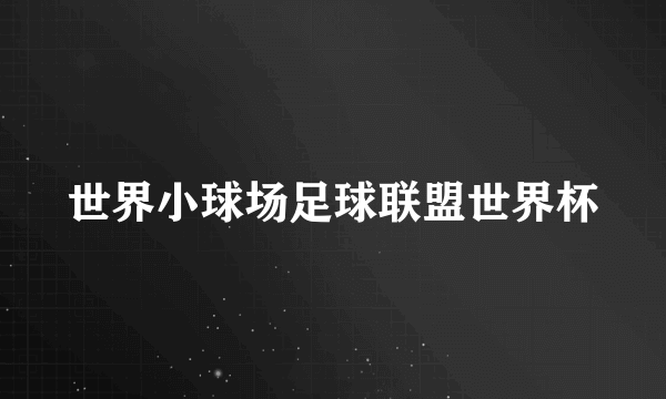 世界小球场足球联盟世界杯