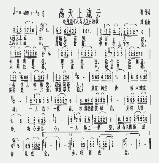 高天上流云