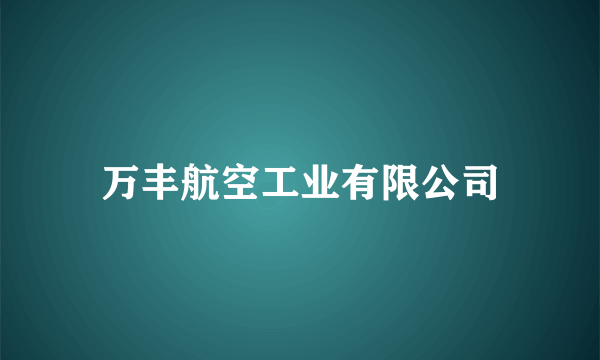 万丰航空工业有限公司