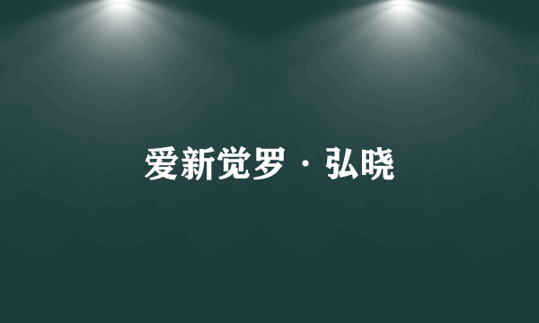 爱新觉罗·弘晓