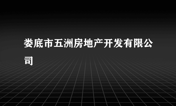 娄底市五洲房地产开发有限公司