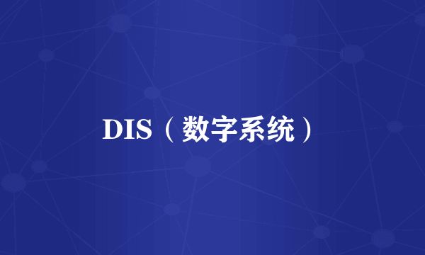 DIS（数字系统）