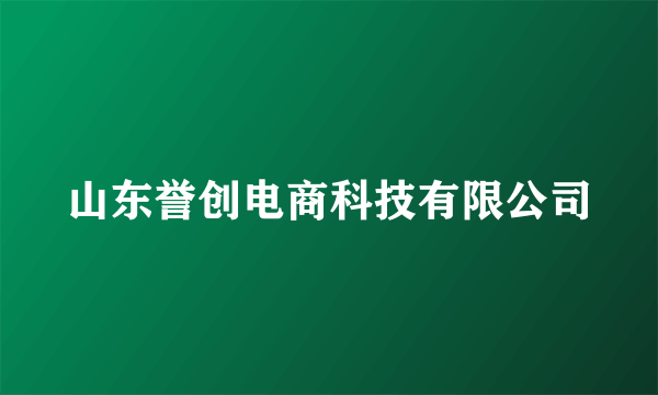 山东誉创电商科技有限公司