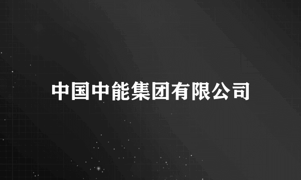 中国中能集团有限公司
