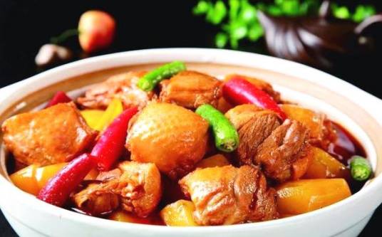 土豆炖鸭肉