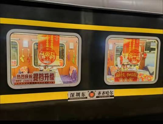 Z308次列车（齐齐哈尔开往深圳东的直达特快列车）