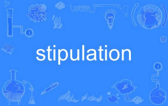 stipulation