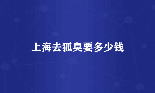 上海去狐臭要多少钱