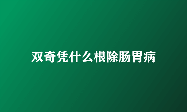双奇凭什么根除肠胃病